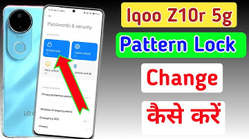 How to change pattern lock in Iqoo z10r 5g | Screen lock | Iqoo z10r me password kaise change kare