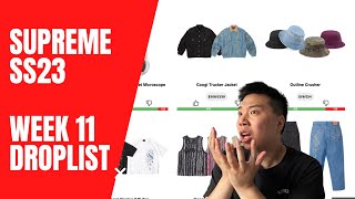 😍 What&#39;s the best retail this week? Supreme SS23 Week 11 Full Droplist