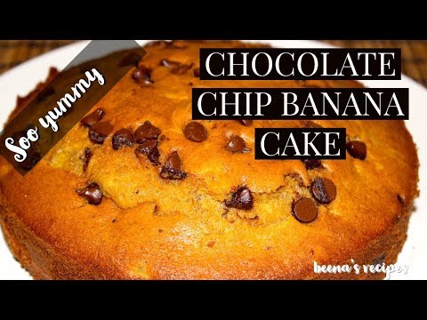 chocolate chip banana cake/chocolate banana cake recipe