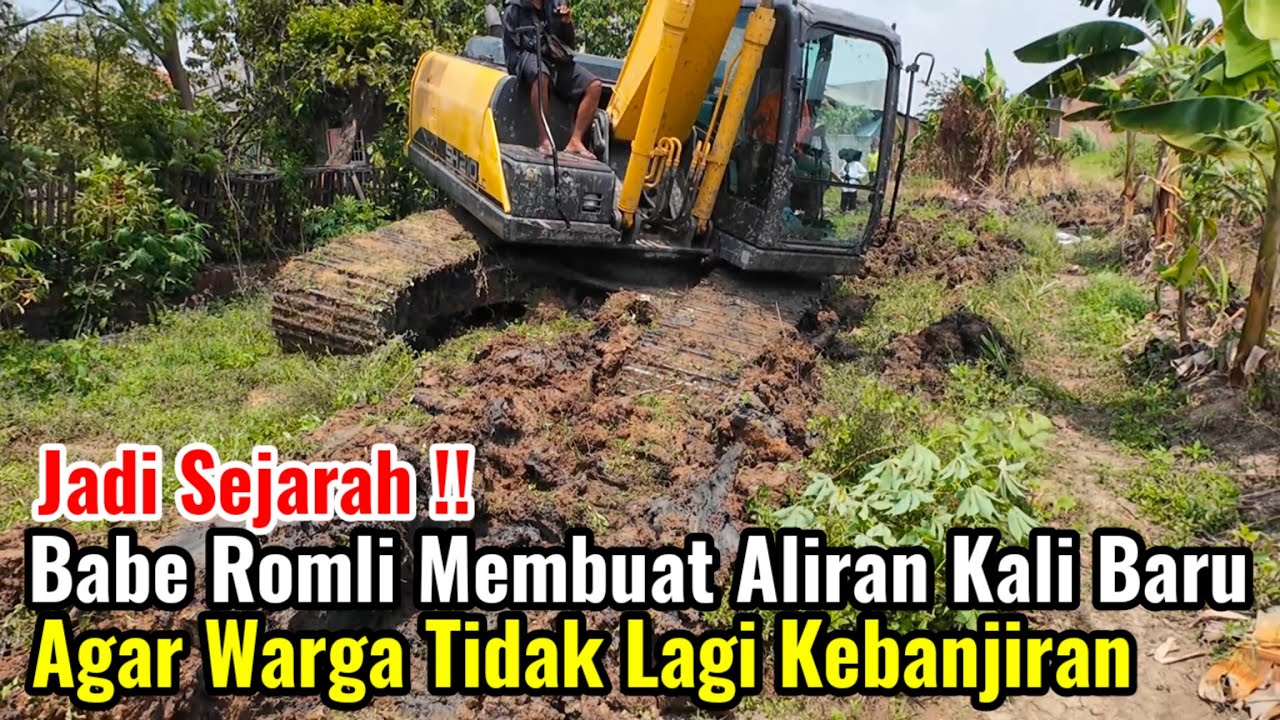 Jadi Sejarah‼️Babe Romli Membuat Aliran Kali Baru Agar Warga Tak Lagi Kebanjiran