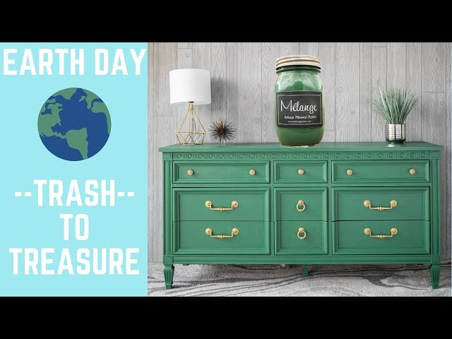Trash to Treasure Dresser Makeover with Melange Paints - YOU HAVE