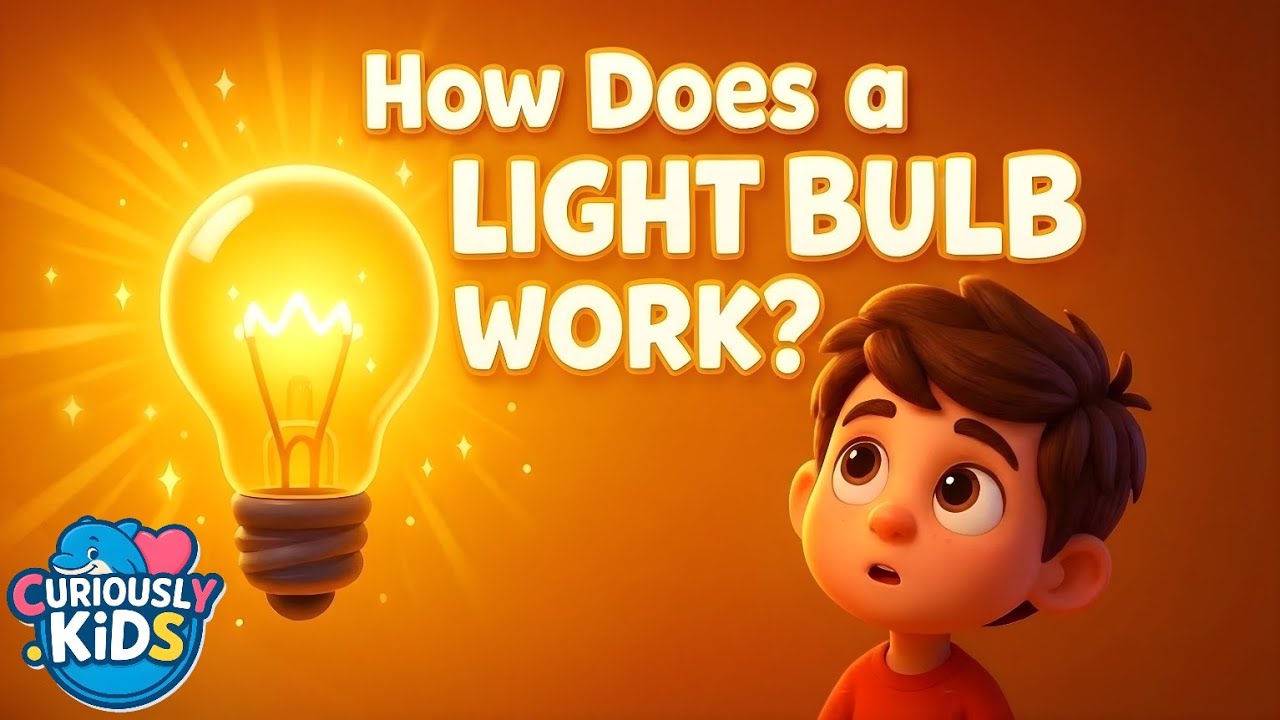 How Does a Light Bulb Work? 💡✨ | Electricity & Light for Kids | Curiously Kids