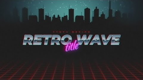 Retro Wave Title 2 Motion Graphics Templates