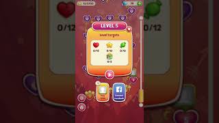 Sweet Hearts Match 3 Level 5 screenshot 5