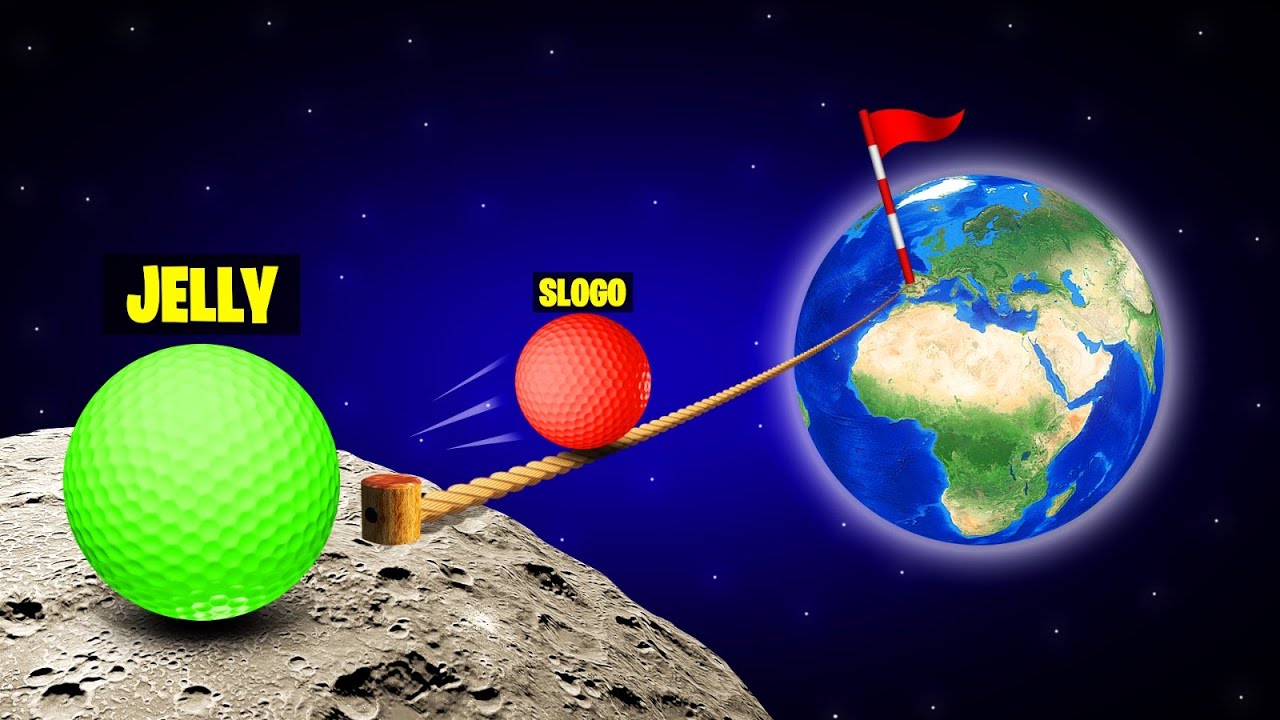 HOLE IN ONE From The MOON! (Golf It)