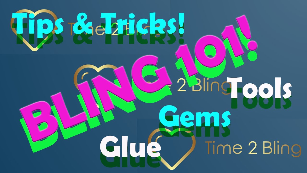 BLING 101- CLASS in Session! Everything on how to Rhinestones, Diamante ...