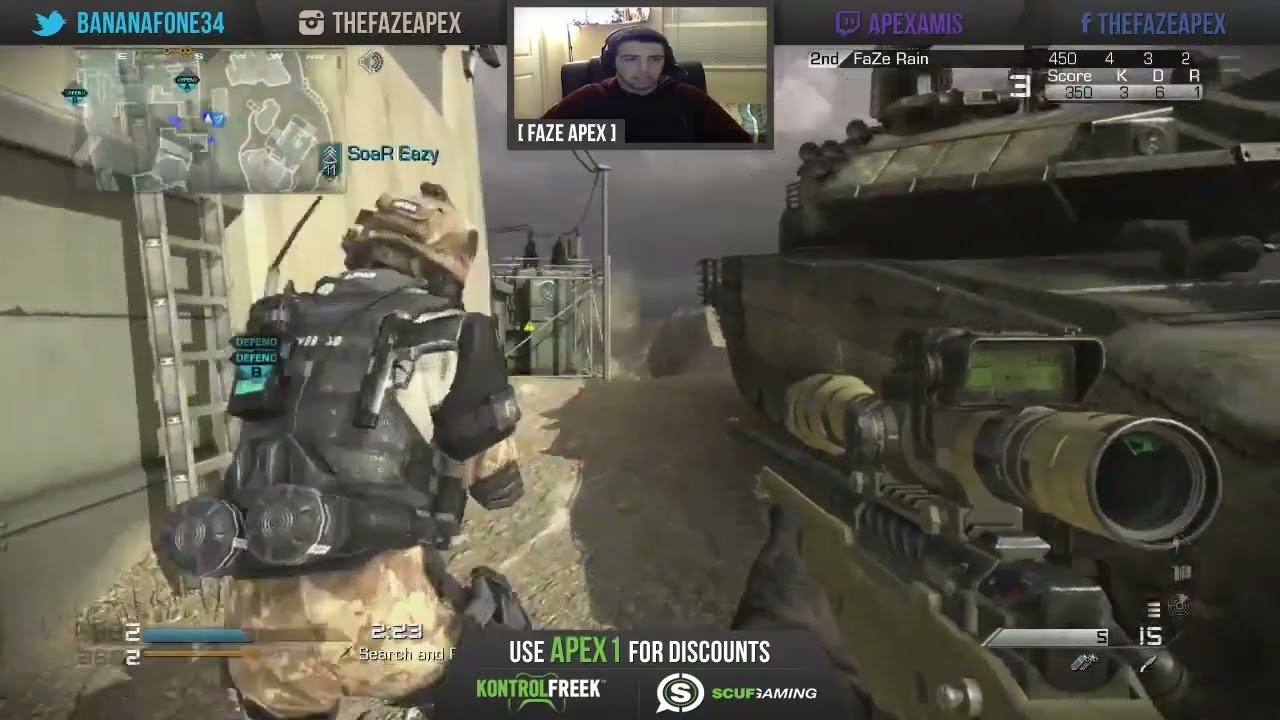FaZe Apex  Road to a KILLCAM!   Episode 51   COD Ghosts! LIVE Trickshotting