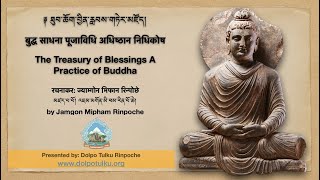 ཐུབ་ཆོག་བྱིན་རླབས་གཏེར་མཛོད། बुद्ध साधना पूजाविधि अधिष्ठान निधिकोष The Treasury of Blessings /Buddha