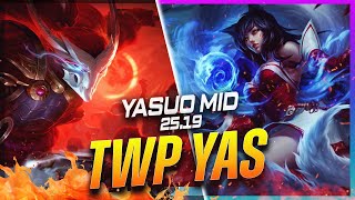 Thewanderingpro - Yasuo Vs Ahri Mid Patch 25.19 - Yasuo Gameplay