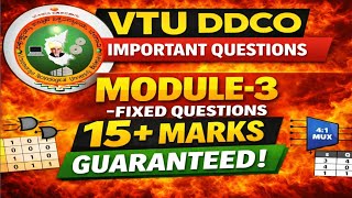 VTU |DDCO| Module-3 Important Questions | Repeated Questions | 15+ marks |fixed questions Wealth