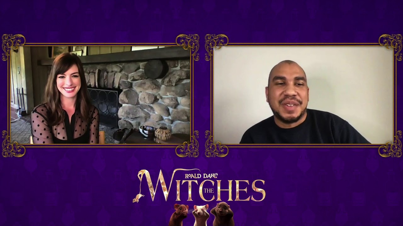 Anne Hathaway interview | Favorite spooky movies | THE WITCHES