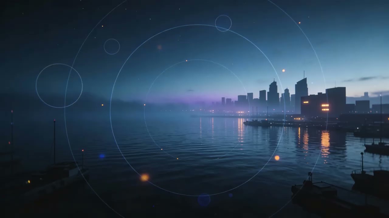 Copper Tides in Glass Harbor