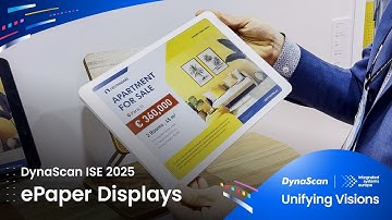 DynaScan unveils its latest ePaper display solutions at ISE 2025