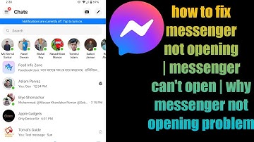 how to fix messenger not opening | messenger can