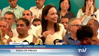 Rueda de prensa completa de María Corina Machado desde Vente Venezuela