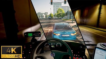 SCANIA - The Bus that Rides in "4K" and Thrustmaster T300RS GT Gameplay