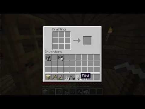 How to make a flint and steel in Minecraft. - YouTube