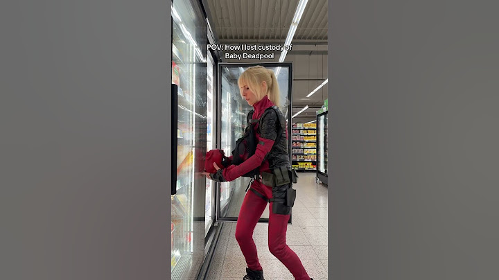 No more grocery shopping with Lady Deadpool only with Dad #cosplay #deadpool #ladydeadpool
