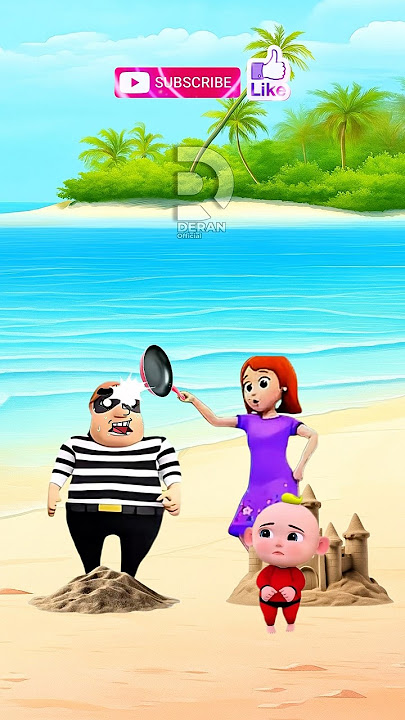 My sand castle was destroyed by someone #cartoon #funny #shorts #usa #english