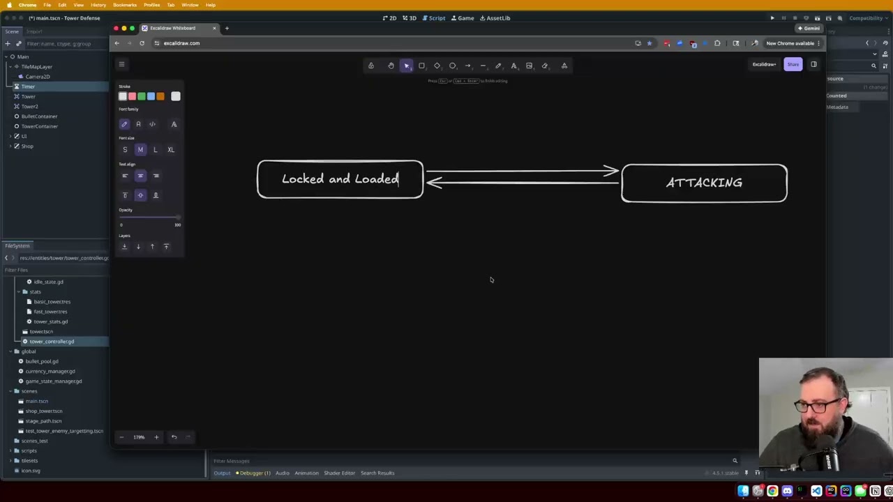 Day 16: Building a State Machine in Godot | Tower Defense Devlog