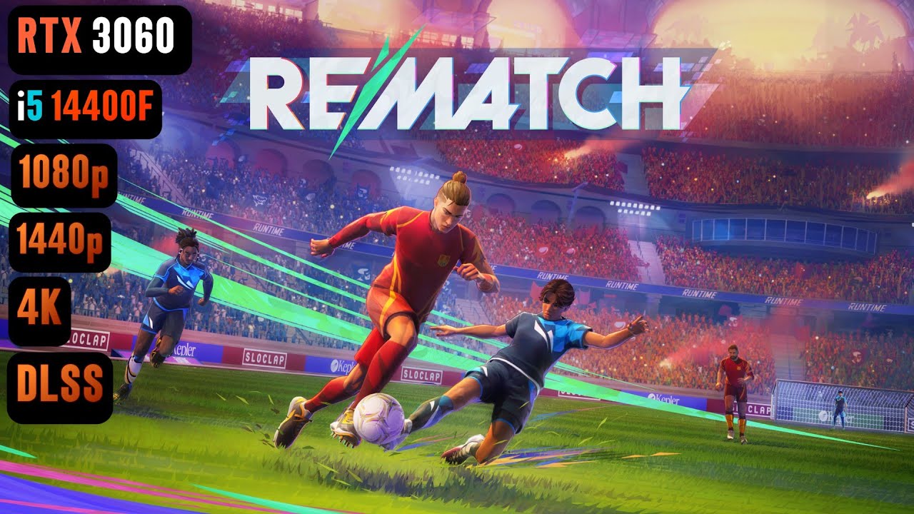 REMATCH RTX 3060 FPS TEST | RTX 3060 & i5 14400F Benchmark 1080p/1440p/4K