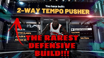 NBA 2K20 - *RAREST DEFENSIVE PLAYMAKING BUILD* HOW TO MAKE A 2-WAY TEMPO PUSHER!!!