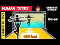 HUMAN TETRIS CO-OP | IMMERSIVE INTERACTIVE WARMUP | 2PLAYERS | -500kcal | MOVING WALLS #humantetris