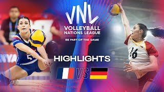 :  FRA vs.  GER - Highlights | Week 1 | Women's VNL 2024