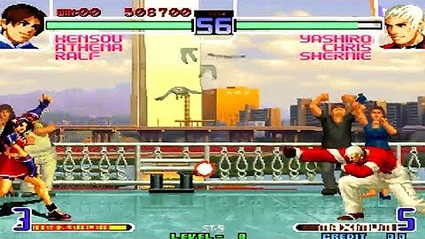 Kof 2002 fight KIM, JOE,H9999 VS CHRIS, SHERMIN, YASHIRO