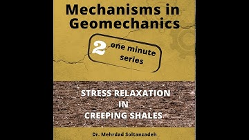 Stress Relaxation in Creeping Shales in One Minute - Mechanisms in Geomechanics