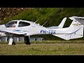 Vliegclub Schiphol Diamond DA-42 NG Twin Star PH-TDX departing from Cambridge