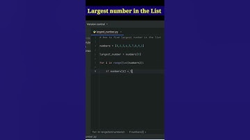 #100daysofpython #day3 How to find largest number in python list