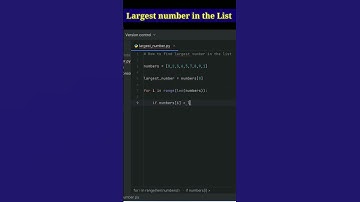 #100daysofpython #day3 How to find largest number in python list