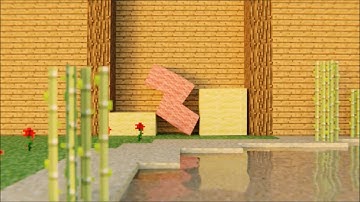 Minecraft Softbody Tetris V11 (with disappearing rows) RTX ON shaders