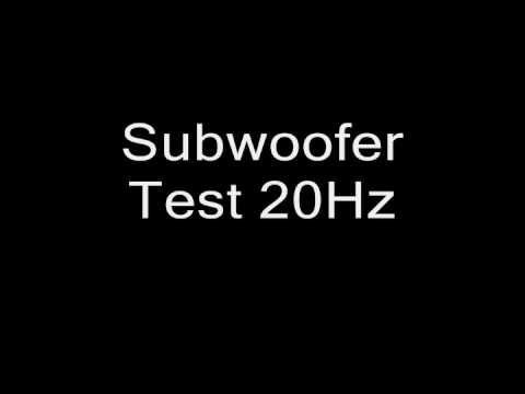 Subwoofer Test - 20Hz - YouTube