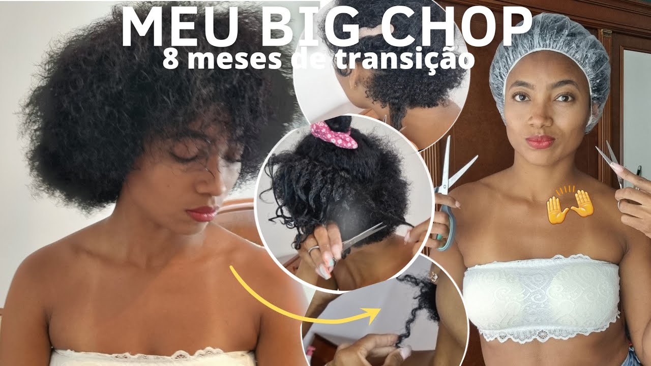 MEU 2° BIG CHOP com 8 meses de transição cabelo 3c 4a + CABELO CURTO.  | Dam Gomes