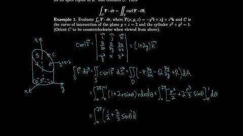 Calculus 16.8 Stokes