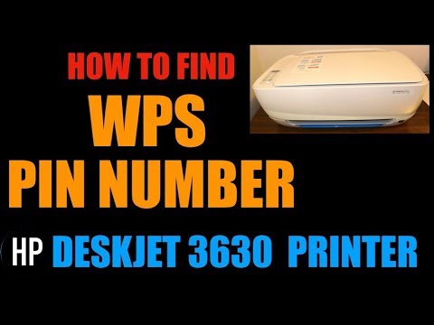 How To Find WPS PIN NUMBER of HP Deskjet 3630 All-in-One Printer | review.