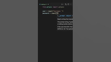 How to Hide User Input Data using Python ! #shorts #python