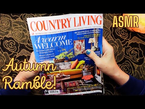 ASMR | Autumn Magazine Ramble in a Whisper!