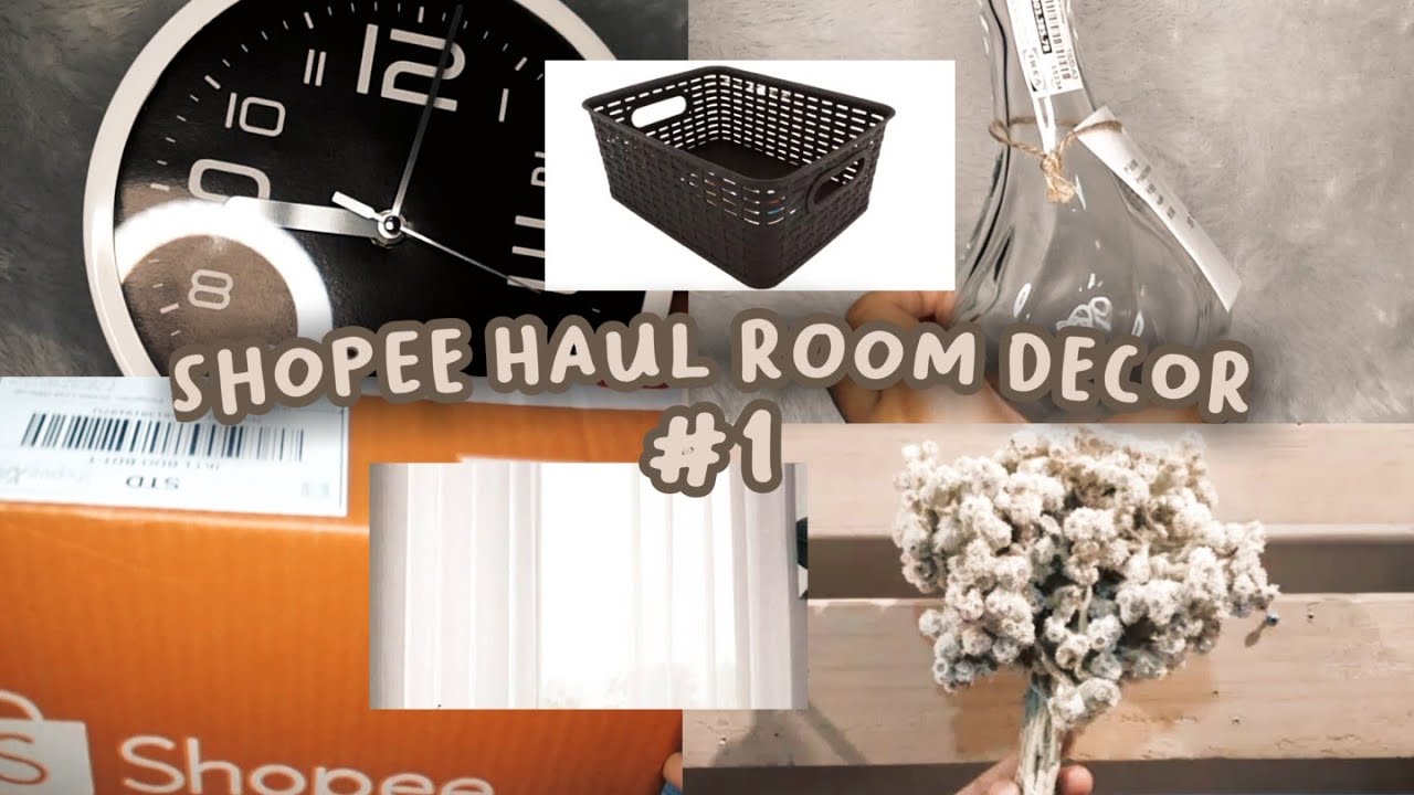  shopee haul room decor  part1diarykkraft YouTube