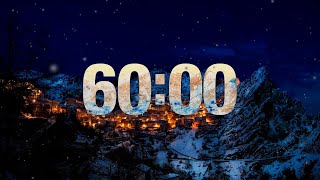 Winter Wonderland 60 MINUTE Countdown with relaxing music classroom 🎶