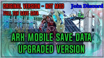 Best Ark Mobile Save data with unlimited Amber