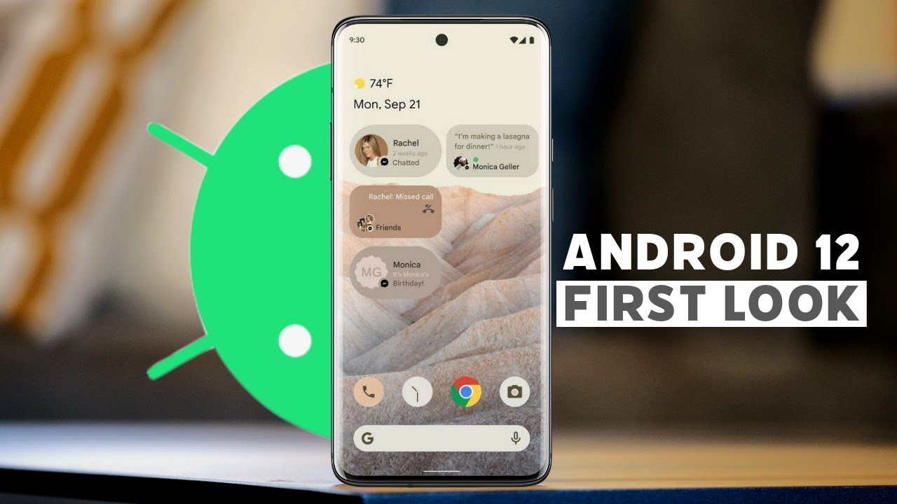 Android 12. Look Android 12 Features In HINDI 🔥🔥 Android 12 First Look ⚡ - YouTube