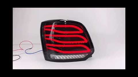 polo swift led tail light smoke style with scanning function