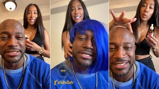 Apryl Jones Jokingly Tries To Get Taye Diggs’ Hair To Grow Back!