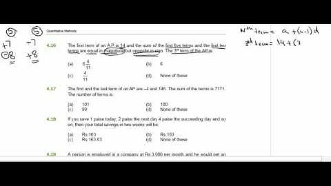afc qt question bank 4 12 to 4 16 mathematical progressions ( A levels / ICAP / ICMAP / PIPFA )