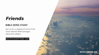 Bible Verses About Friends