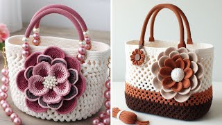 💯Wow! + 100 crochet bags. New tutorial in description (sharing ideas) #crochet #bag