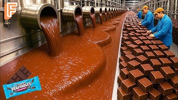 Massive Chocolate Production Process Inside Giant Industrial Factories